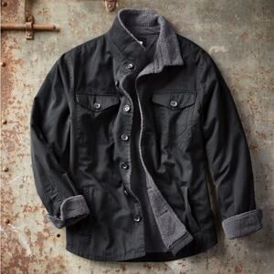 CARBON 2 COBALT Chili Chaser Men’s Jac-Shirt fleece lined button down Shacket
